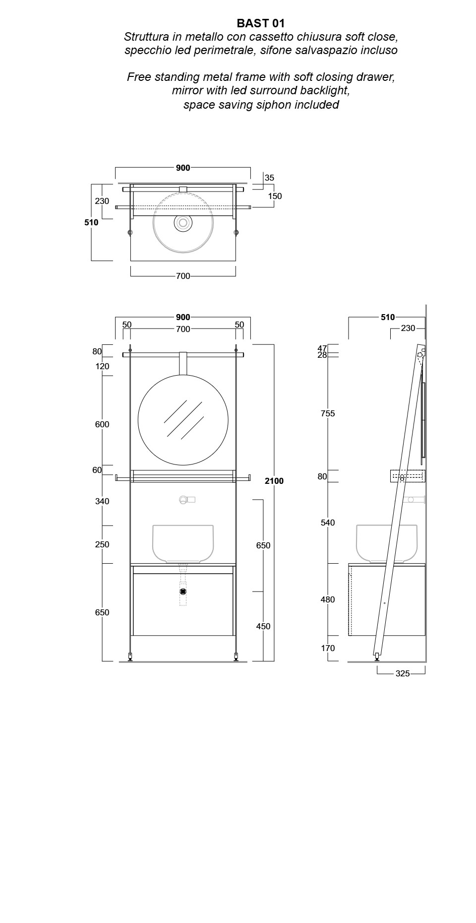 Stairs (BAST01) · 70x51 x 210 εκ.